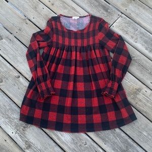 143 Story by Line Up Black/Red Plaid Top small